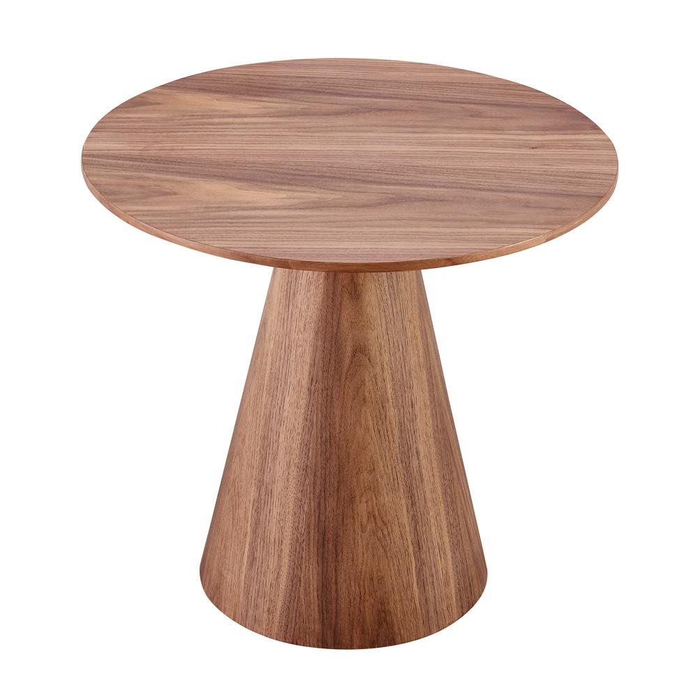 Euro Style - Wesley 24inW Round Side Table, Walnut - 38886WAL-KIT veiw 2