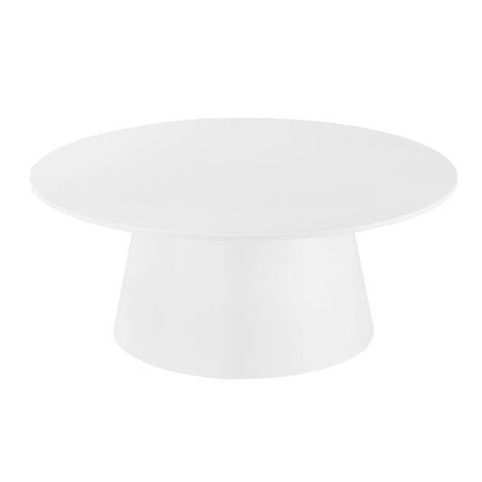 Euro Style - Wesley 36inW Round Coffee Table, Matte White - 39013WHT-KIT veiw 2