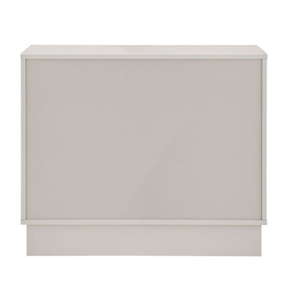Euro Style - Tresero 36inW 2-Door Cabinet, High Gloss Warm Gray - 90648WMGRY-FA veiw 5