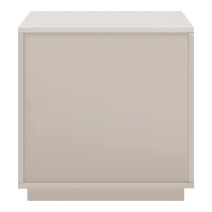 Euro Style - Tresero 23inW 2-Drawer Side Table, High Gloss Warm Gray - 90655-WMGRY veiw 6