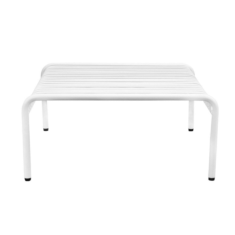 Euro Style - Enid 36inW Outdoor Coffee Table, White - 90726-WHT veiw 3