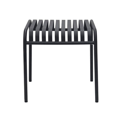 Euro Style - Enid 23inW Outdoor Side Table, Black - 90728-BLK veiw 1