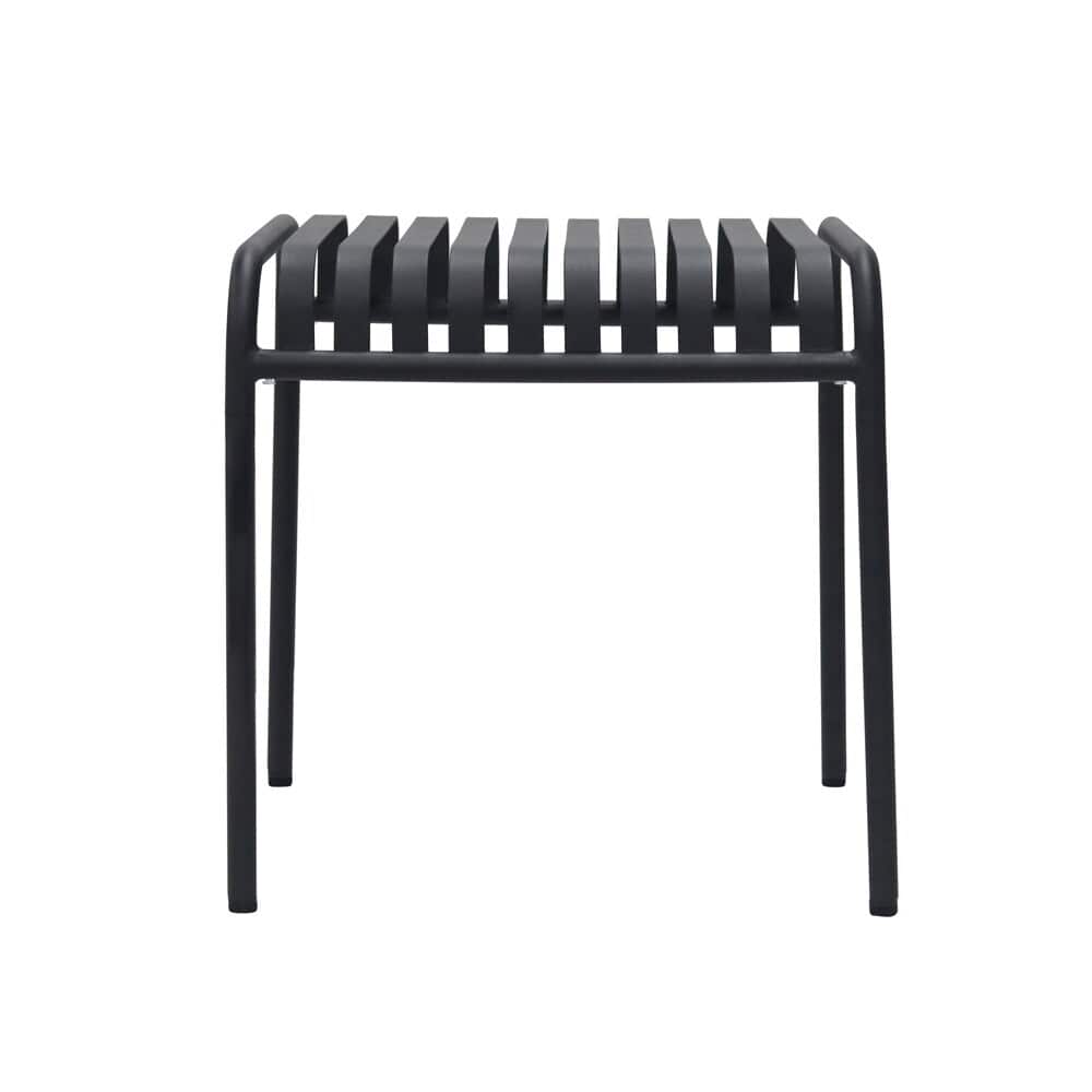 Euro Style - Enid 23inW Outdoor Side Table, Black - 90728-BLK veiw 2