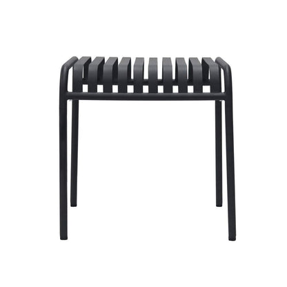 Euro Style - Enid 23inW Outdoor Side Table, Black - 90728-BLK veiw 2