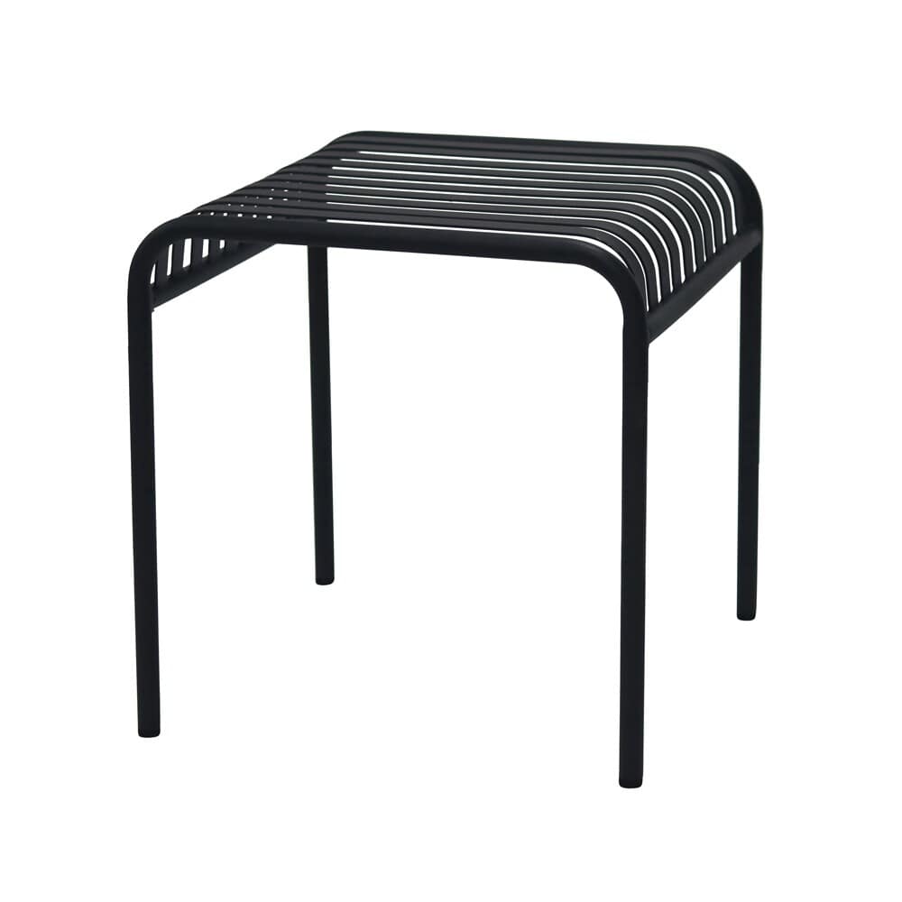 Euro Style - Enid 23inW Outdoor Side Table, Black - 90728-BLK veiw 4