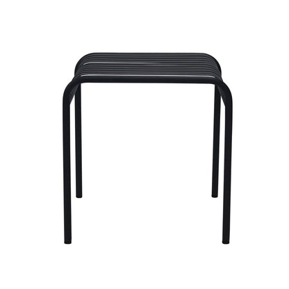 Euro Style - Enid 23inW Outdoor Side Table, Black - 90728-BLK veiw 5