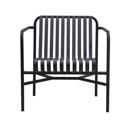 Euro Style - Enid Outdoor Lounge Chair, Black - 90736-BLK veiw 1