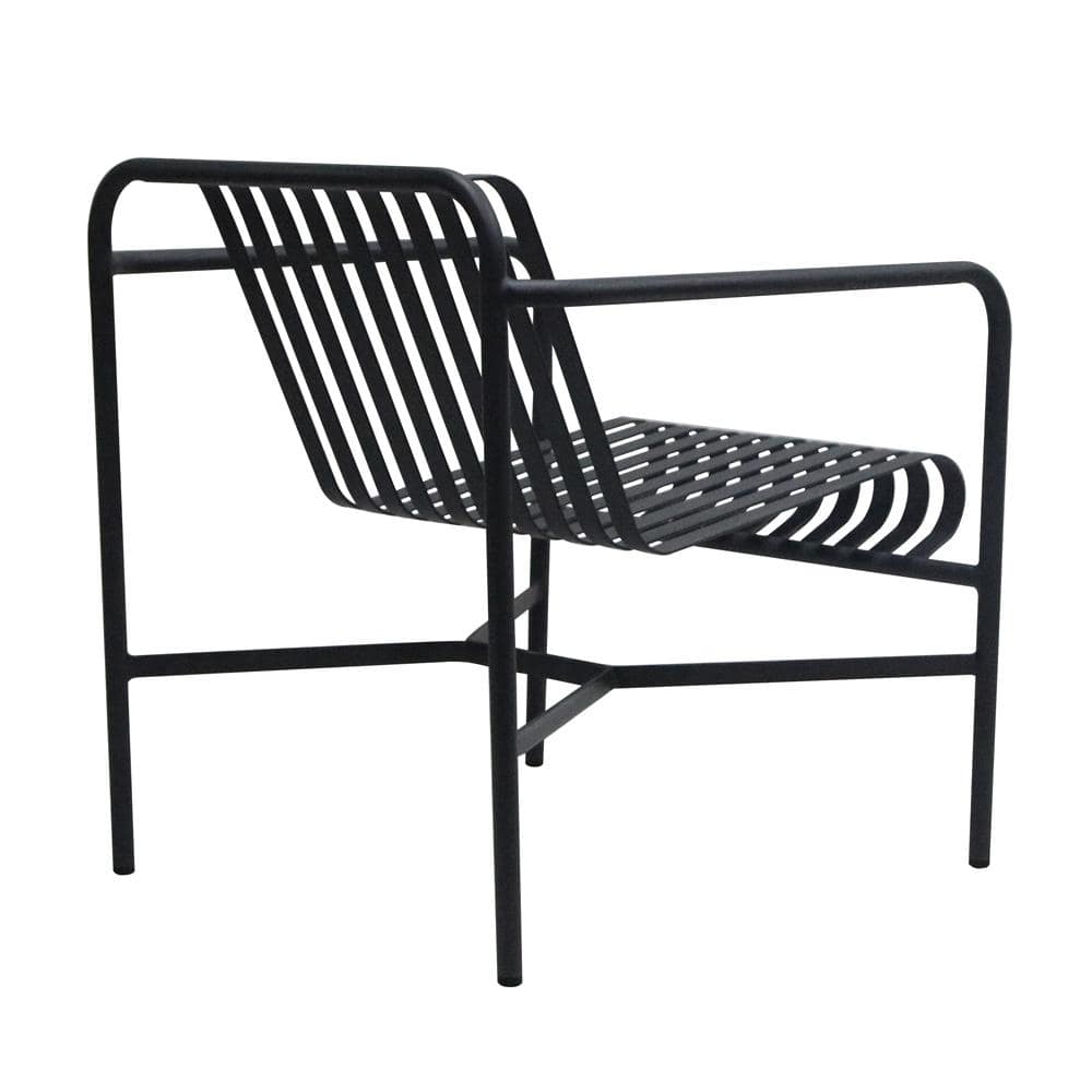 Euro Style - Enid Outdoor Lounge Chair, Black - 90736-BLK veiw 4