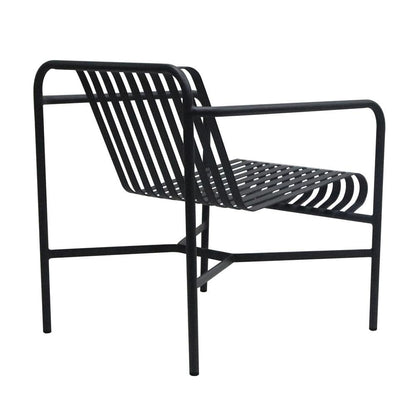 Euro Style - Enid Outdoor Lounge Chair, Black - 90736-BLK veiw 4