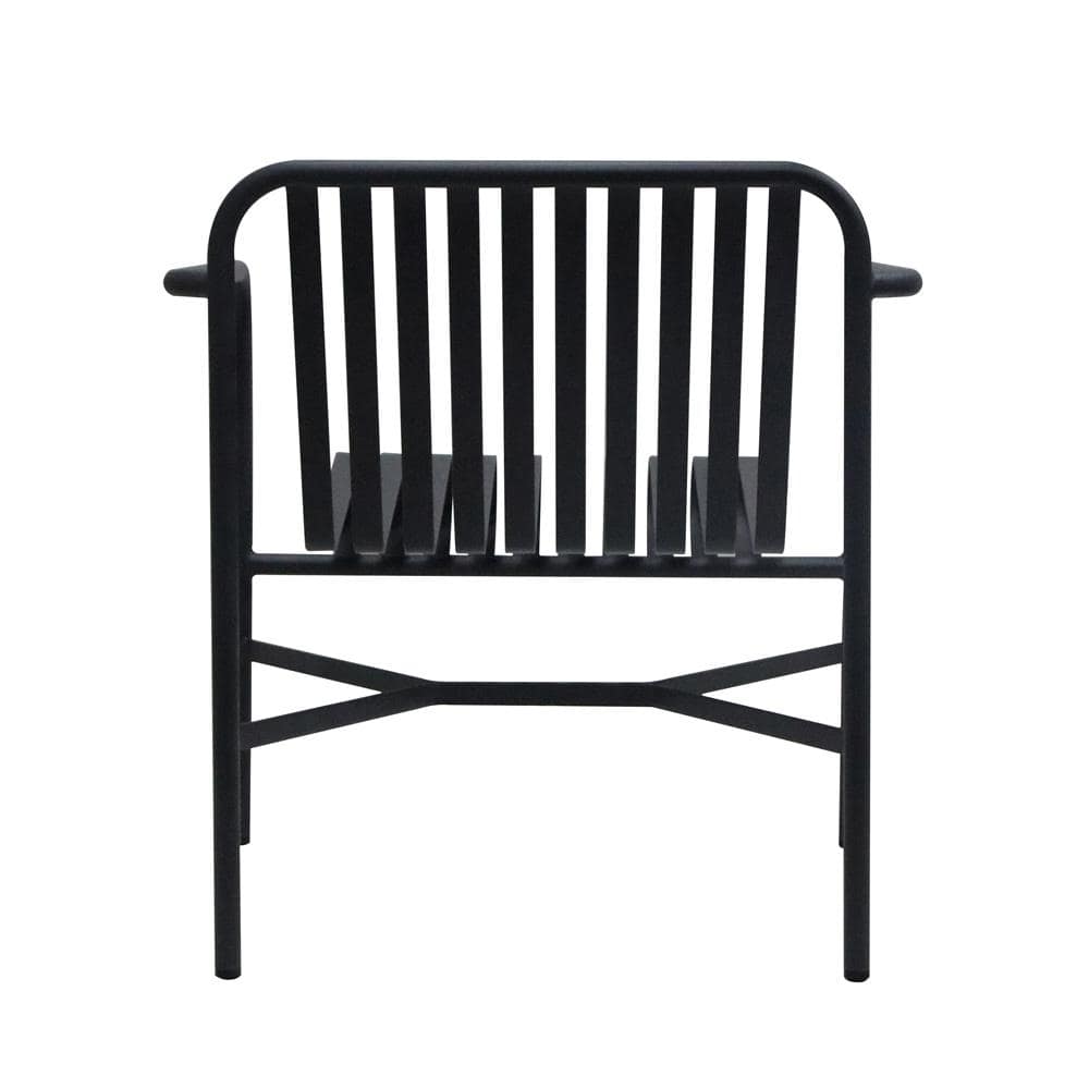 Euro Style - Enid Outdoor Lounge Chair, Black - 90736-BLK veiw 5