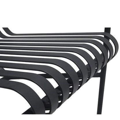 Euro Style - Enid Outdoor Lounge Chair, Black - 90736-BLK veiw 6