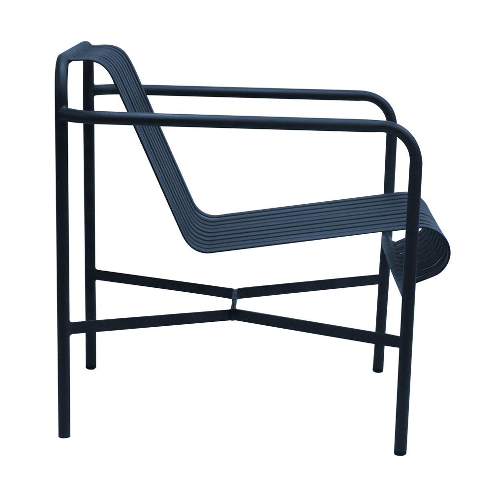 Euro Style - Enid Outdoor Lounge Chair, Dark Blue - 90736-DKBLU veiw 3