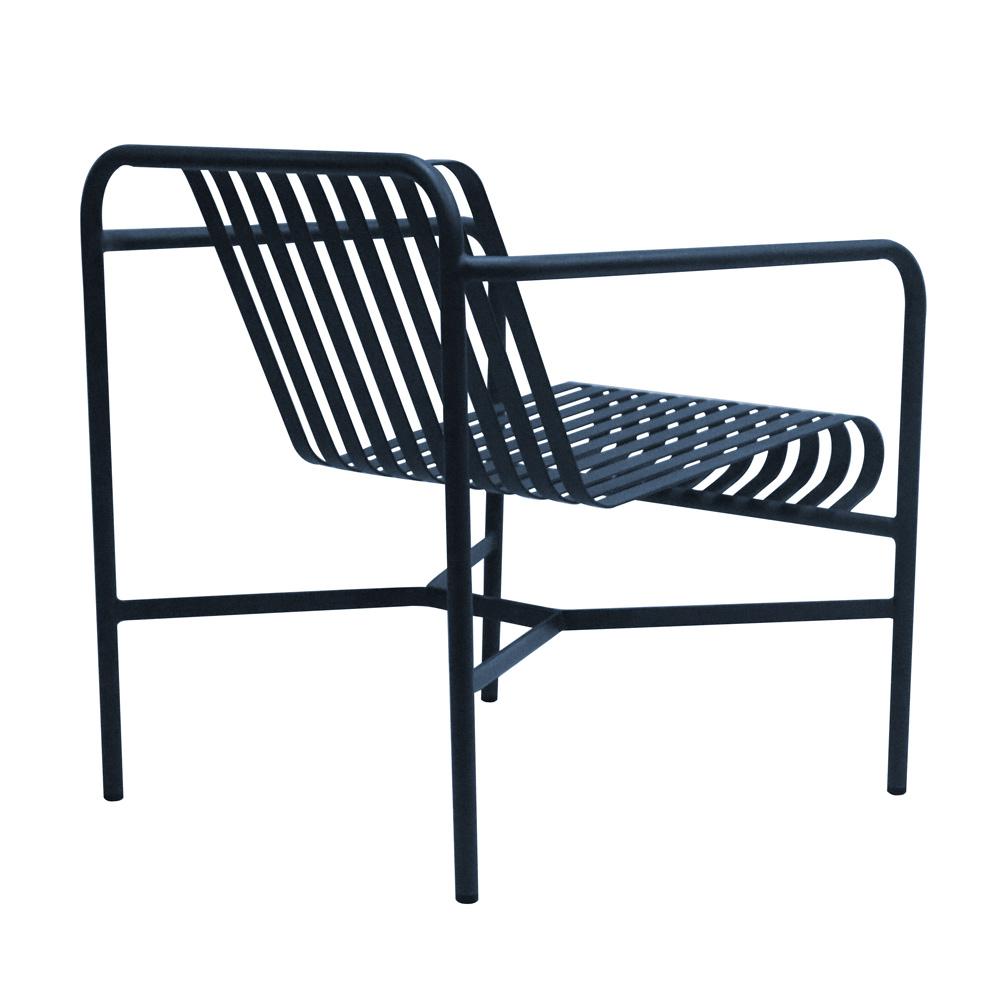 Euro Style - Enid Outdoor Lounge Chair, Dark Blue - 90736-DKBLU veiw 4