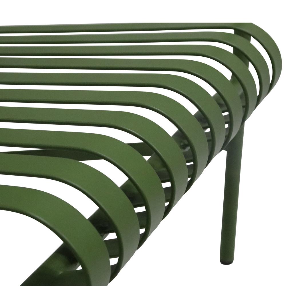 Euro Style - Enid Outdoor Lounge Chair, Dark Green - 90736-DKGRN veiw 6