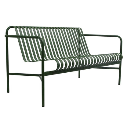 Euro Style - Enid Outdoor Loveseat, Dark Green - 90738-DKGRN veiw 2