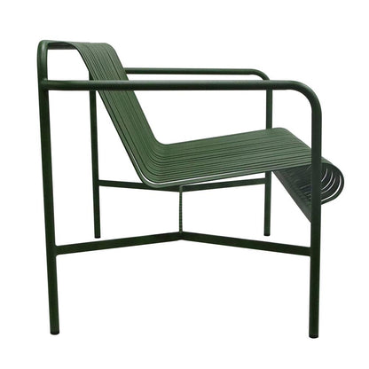 Euro Style - Enid Outdoor Loveseat, Dark Green - 90738-DKGRN veiw 3