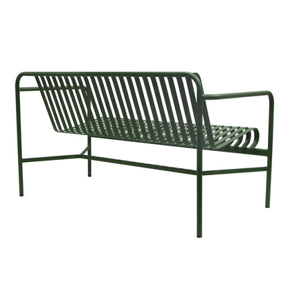 Euro Style - Enid Outdoor Loveseat, Dark Green - 90738-DKGRN veiw 4