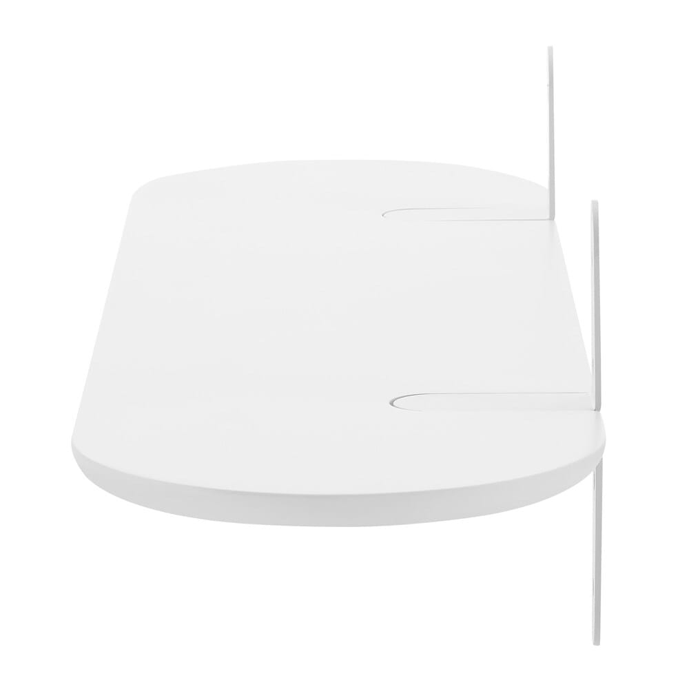 Euro Style - Catalina 36inW Floating Shelf, Matte White Lacquer - 90952-WHT veiw 3