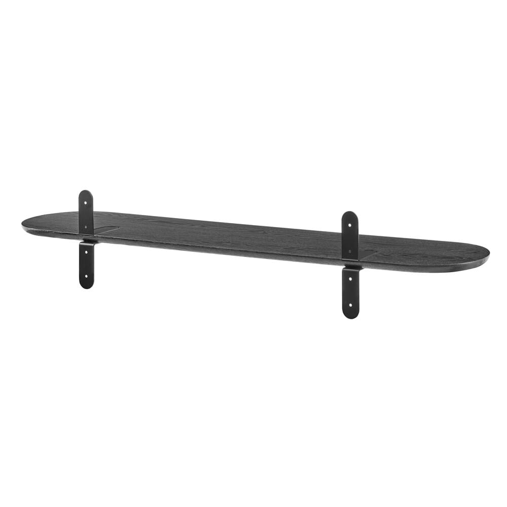Euro Style - Catalina 47inW Floating Shelf, Black - 90954-BLK veiw 4