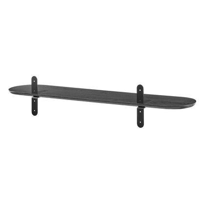 Euro Style - Catalina 47inW Floating Shelf, Black - 90954-BLK veiw 4