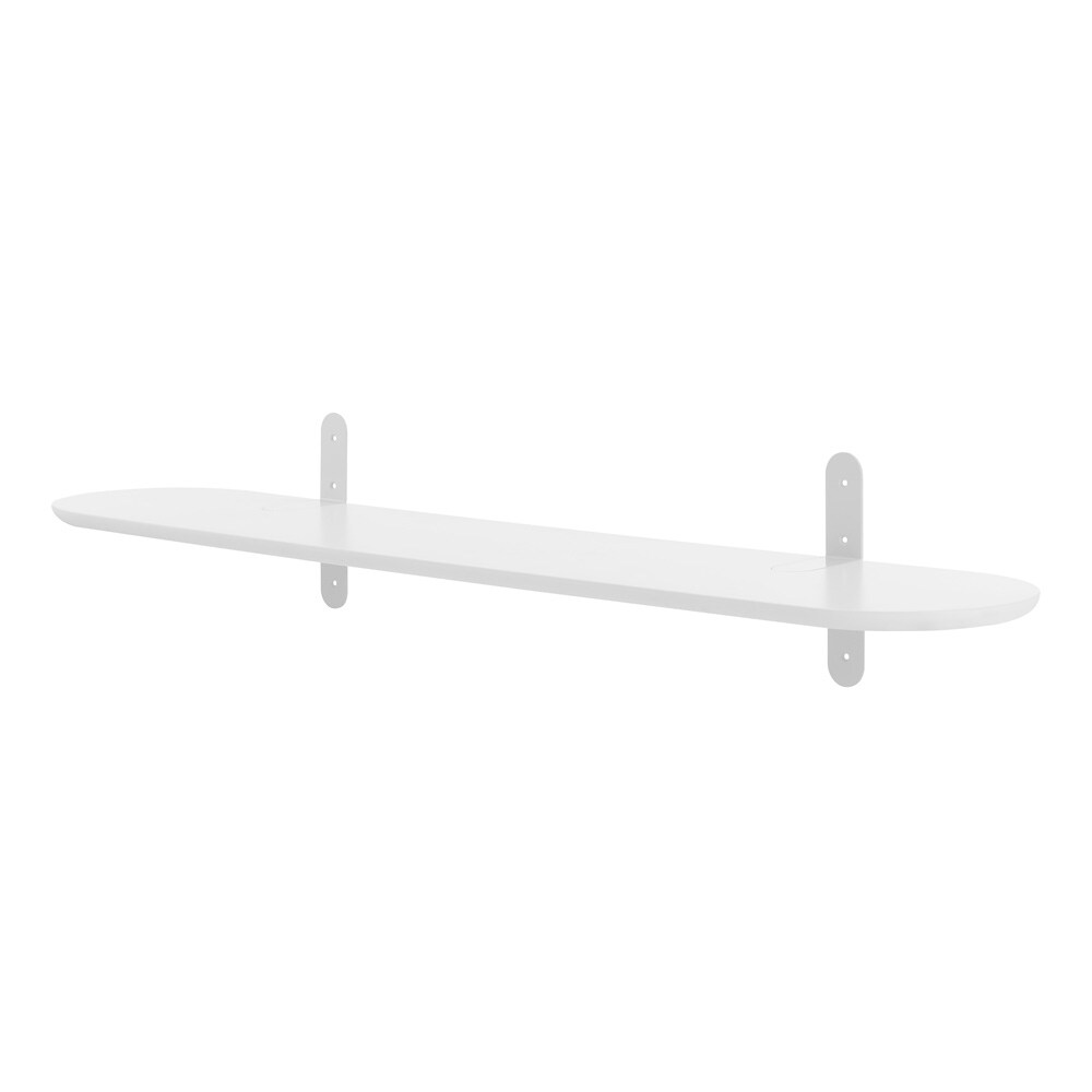 Euro Style - Catalina 47inW Floating Shelf, Matte White Lacquer - 90954-WHT veiw 2
