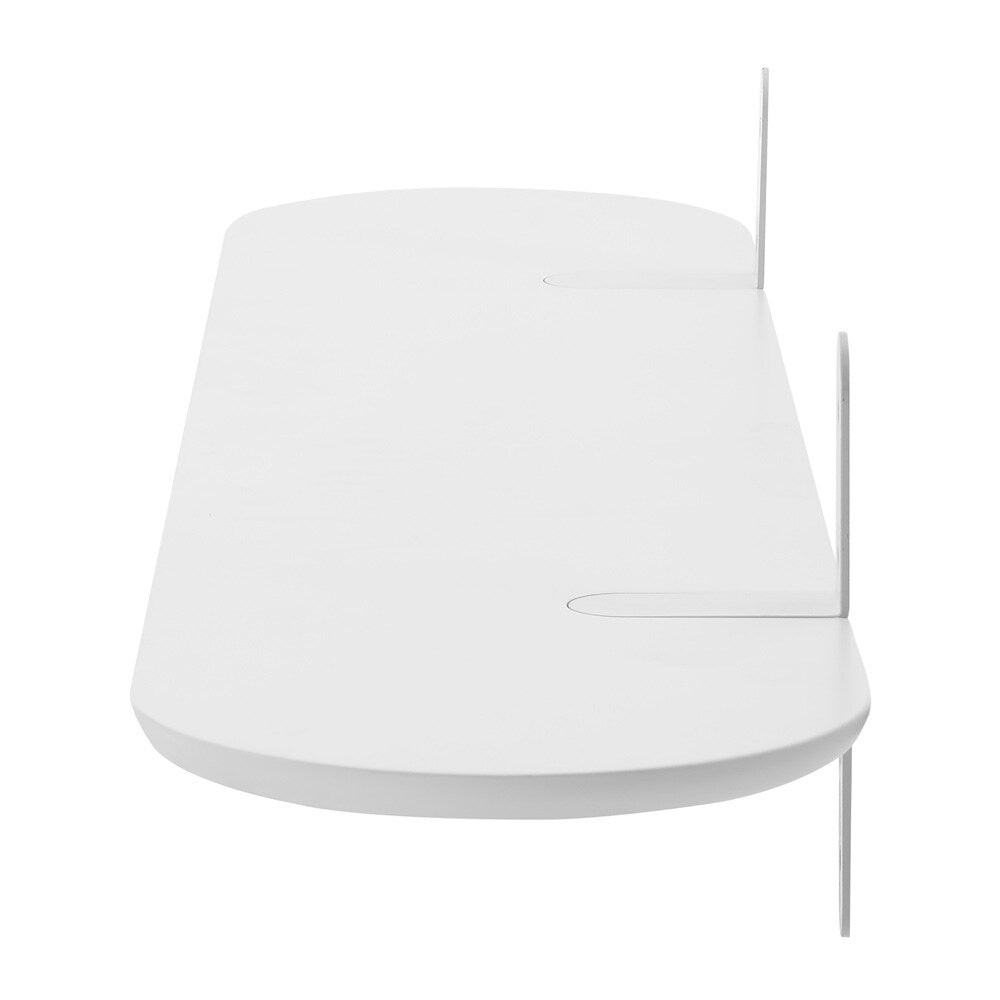 Euro Style - Catalina 47inW Floating Shelf, Matte White Lacquer - 90954-WHT veiw 3