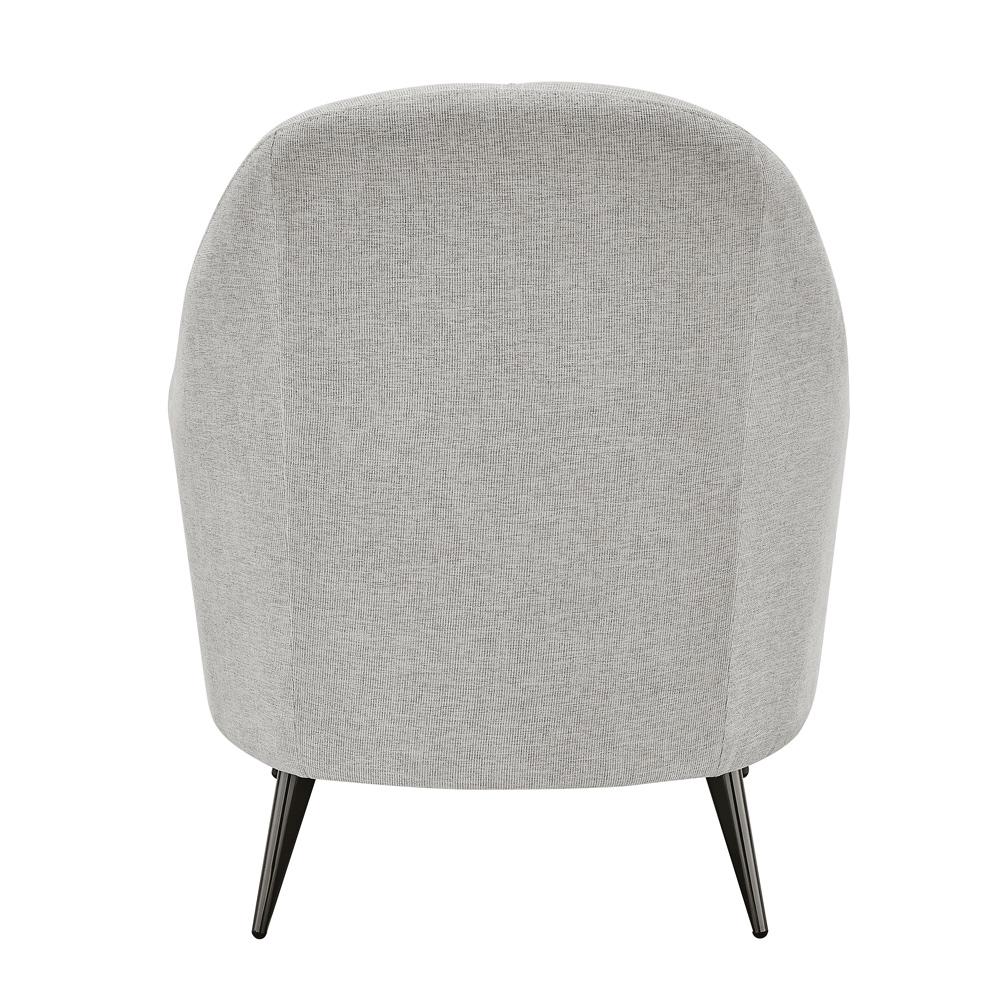 Euro Style - Selene Lounge Chair, Taupe/Black Chrome Steel - 94274-TPE veiw 5
