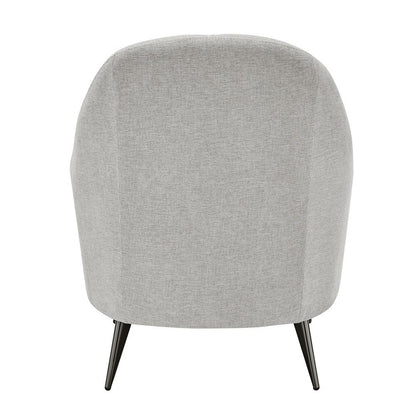 Euro Style - Selene Lounge Chair, Taupe/Black Chrome Steel - 94274-TPE veiw 5