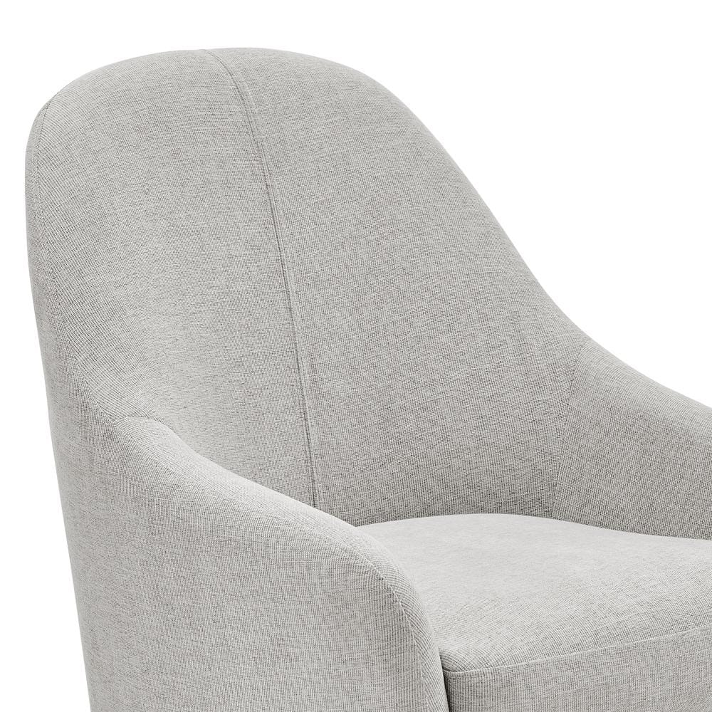 Euro Style - Selene Lounge Chair, Taupe/Black Chrome Steel - 94274-TPE veiw 6