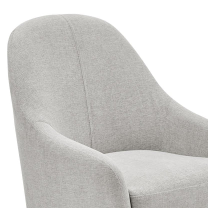 Euro Style - Selene Lounge Chair, Taupe/Black Chrome Steel - 94274-TPE veiw 6