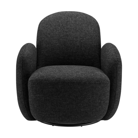 Euro Style - Brody Swivel Lounge Chair, Black - 94280-BLK veiw 1