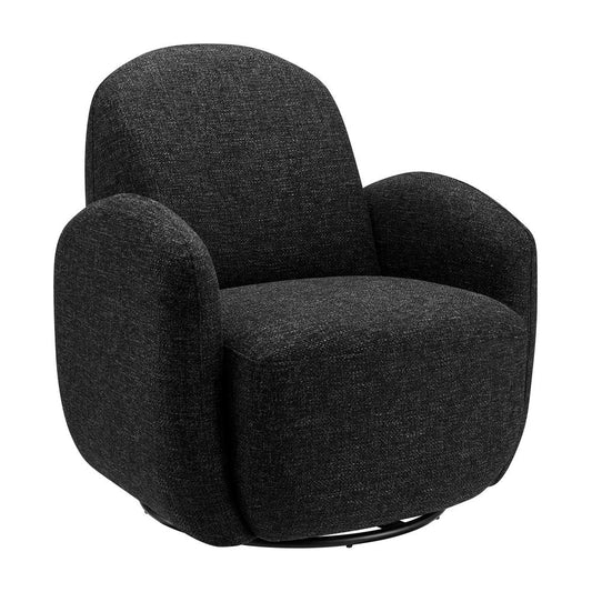 Euro Style - Brody Swivel Lounge Chair, Black - 94280-BLK veiw 2