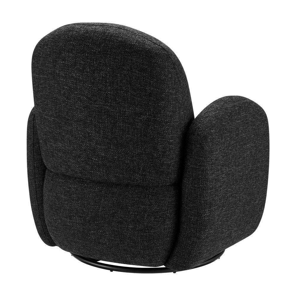 Euro Style - Brody Swivel Lounge Chair, Black - 94280-BLK veiw 4