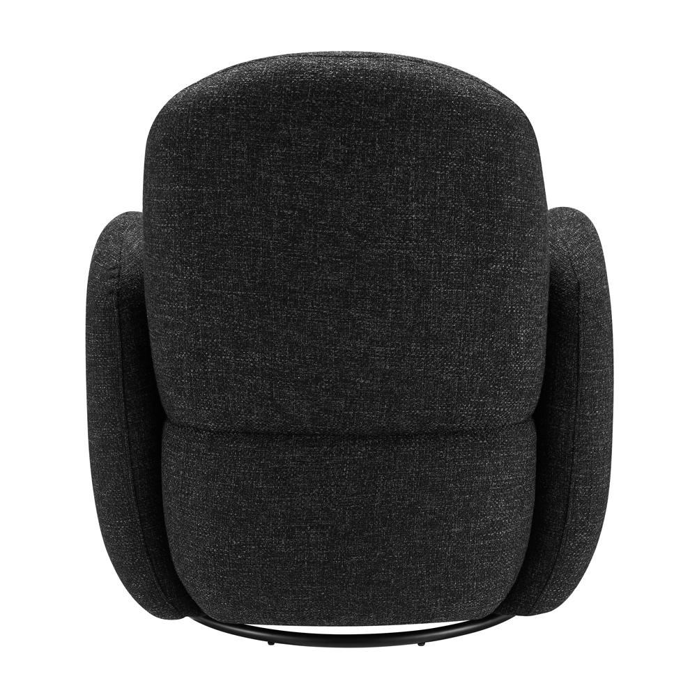 Euro Style - Brody Swivel Lounge Chair, Black - 94280-BLK veiw 5