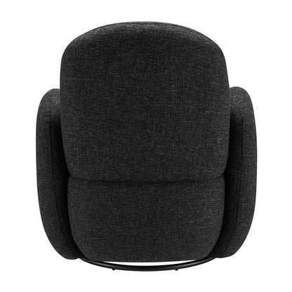 Euro Style - Brody Swivel Lounge Chair, Black - 94280-BLK veiw 5