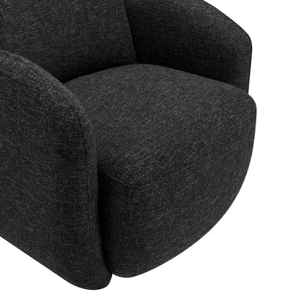 Euro Style - Brody Swivel Lounge Chair, Black - 94280-BLK veiw 6