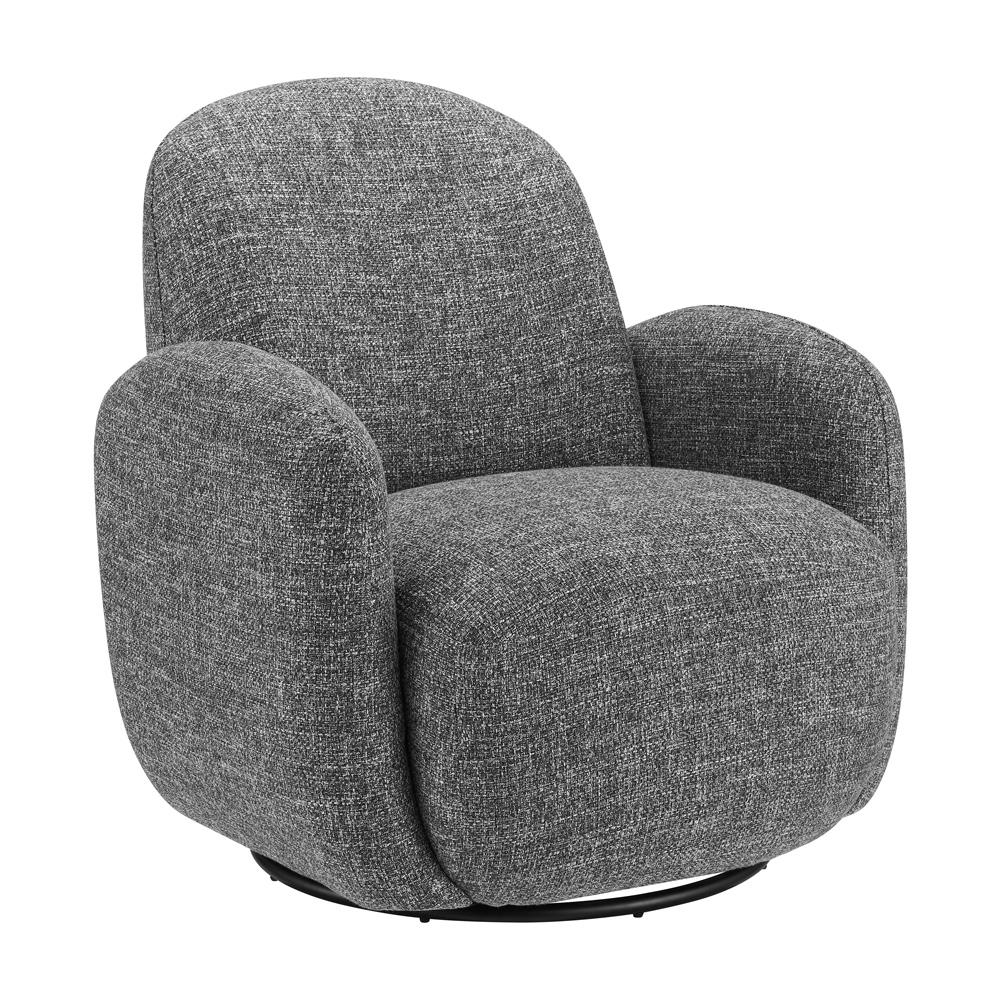 Euro Style - Brody Swivel Lounge Chair, Gray - 94280-GRY veiw 2