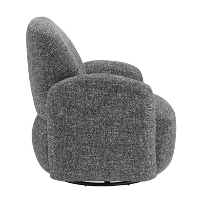 Euro Style - Brody Swivel Lounge Chair, Gray - 94280-GRY veiw 3