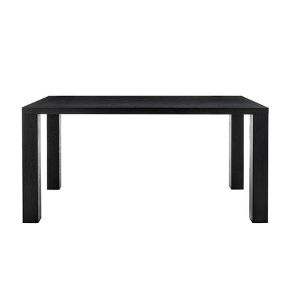 Euro Style - Abby 63inW Dining Table, Black - 09778-BLK-KIT veiw 1