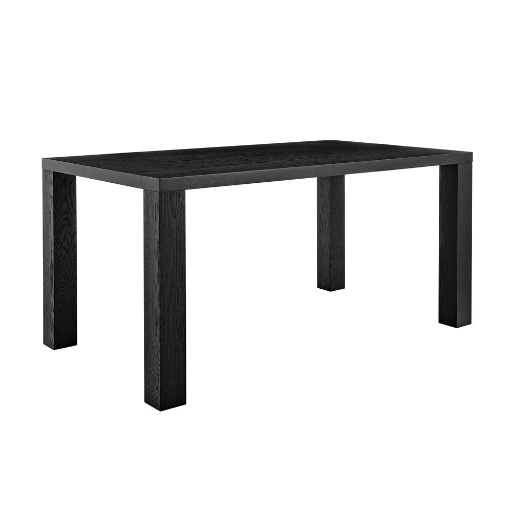Euro Style - Abby 63inW Dining Table, Black - 09778-BLK-KIT veiw 2
