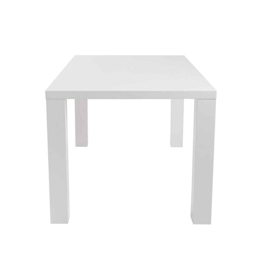 Euro Style - Abby 63inW Dining Table, High Gloss White - 09778WHT-KIT veiw 3