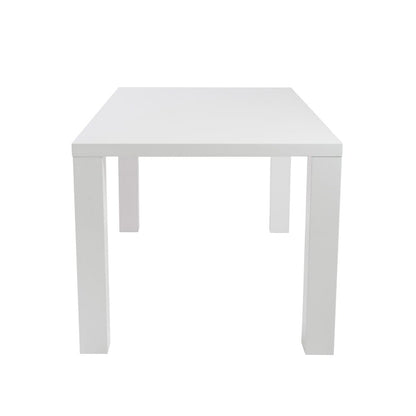 Euro Style - Abby 63inW Dining Table, High Gloss White - 09778WHT-KIT veiw 3