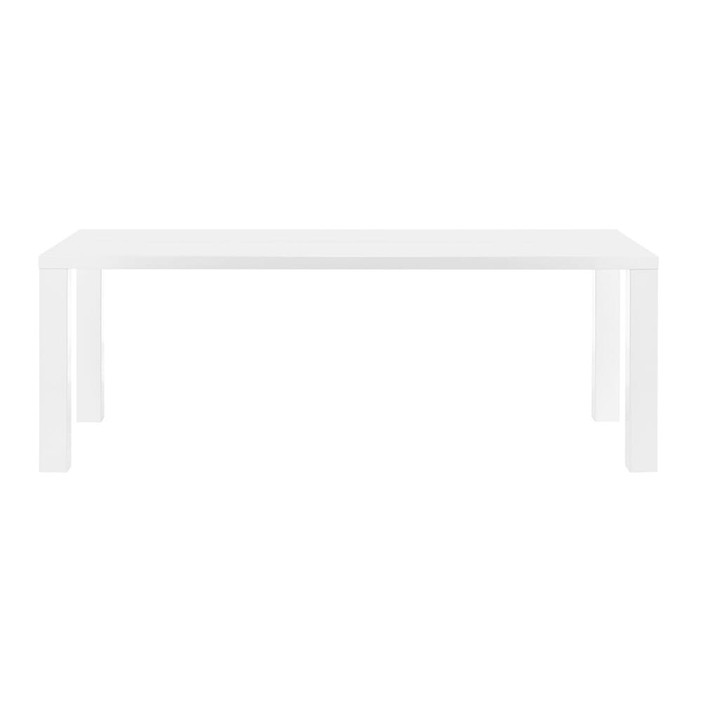 Euro Style - Abby 84inW Dining Table, High Gloss White - 19708-WHT-KIT veiw 1