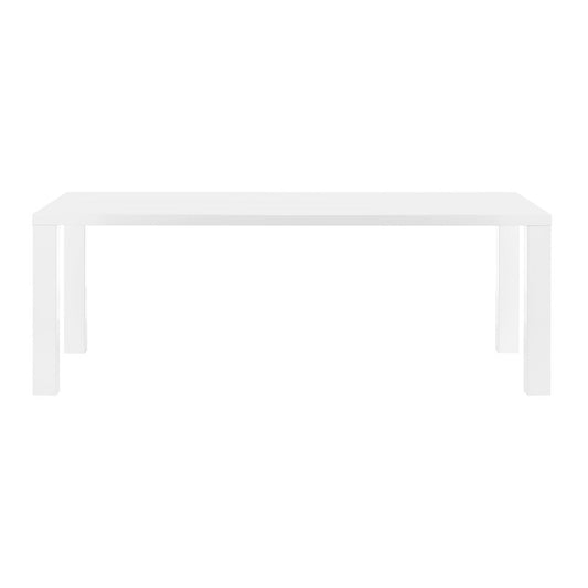 Euro Style - Abby 84inW Dining Table, High Gloss White - 19708-WHT-KIT veiw 1