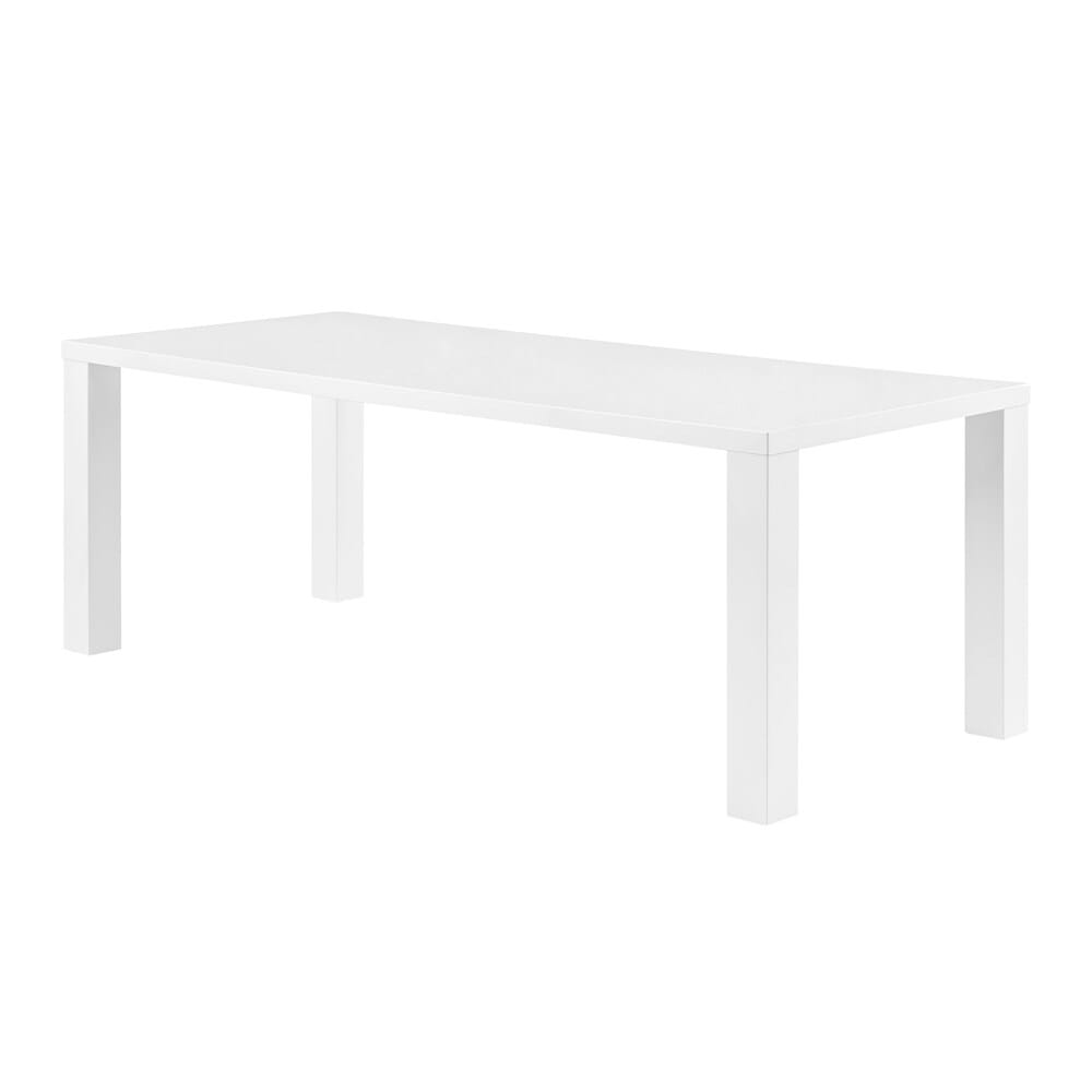 Euro Style - Abby 84inW Dining Table, High Gloss White - 19708-WHT-KIT veiw 3