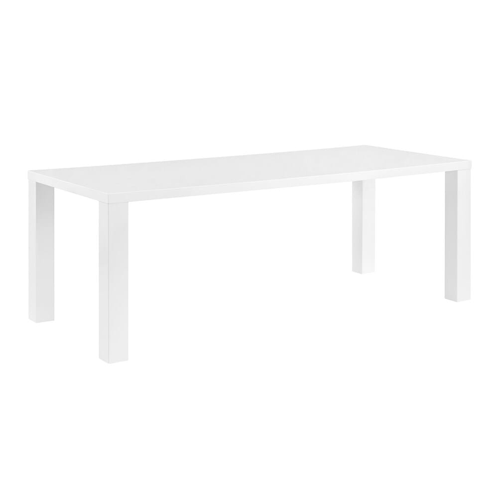 Euro Style - Abby 84inW Dining Table, High Gloss White - 19708-WHT-KIT veiw 4