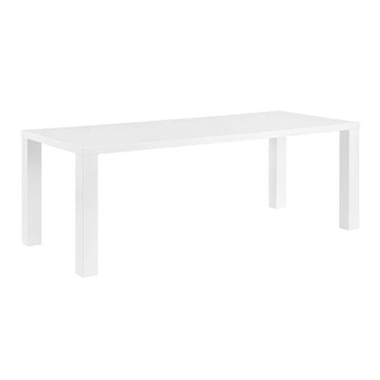 Euro Style - Abby 84inW Dining Table, High Gloss White - 19708-WHT-KIT veiw 4