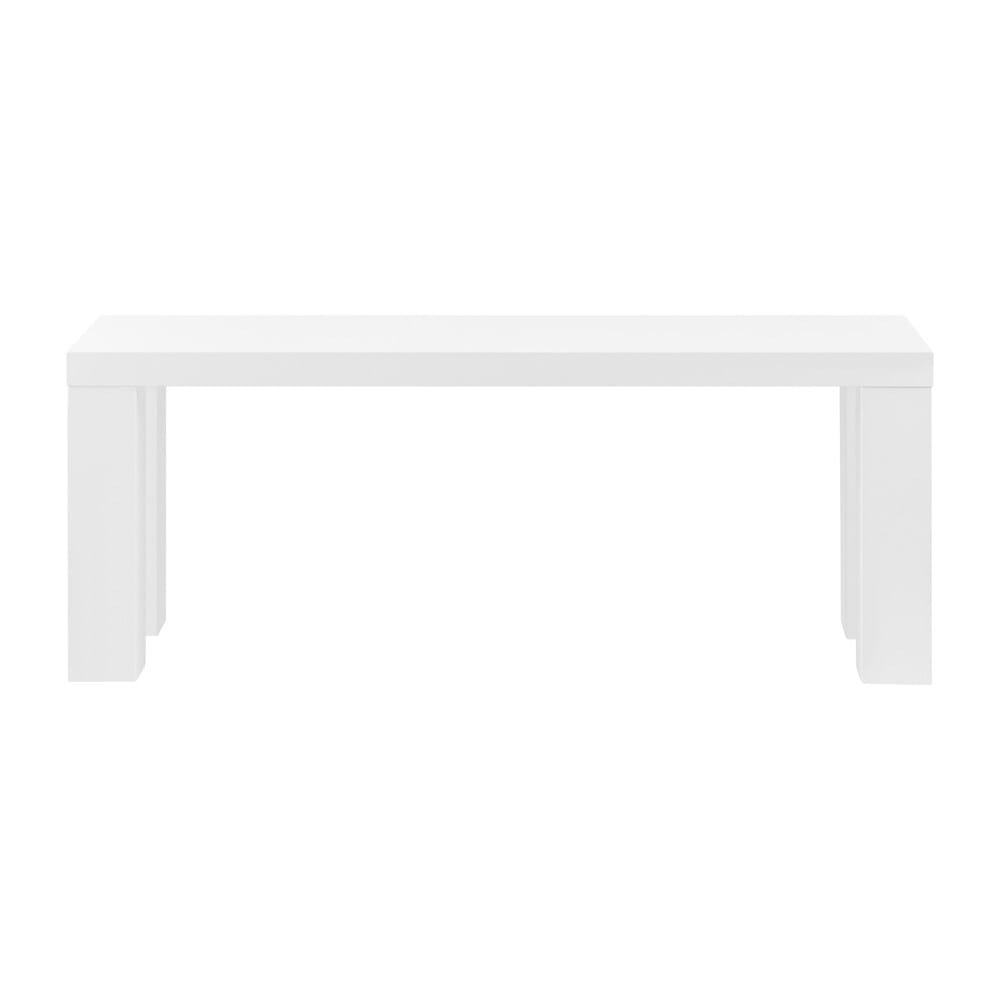 Euro Style - Abby 49inW Bench, High Gloss White - 19720WHT-KIT veiw 1