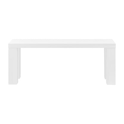 Euro Style - Abby 49inW Bench, High Gloss White - 19720WHT-KIT veiw 1