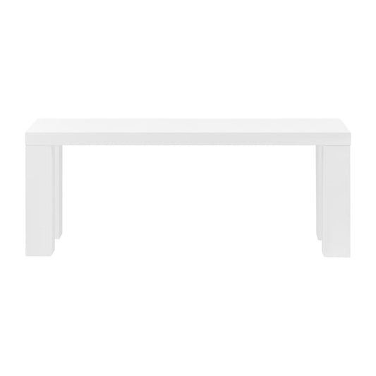 Euro Style - Abby 49inW Bench, High Gloss White - 19720WHT-KIT veiw 1